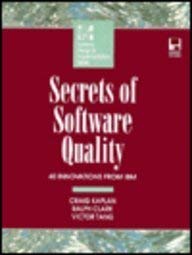 Imagen de archivo de Secrets of Software Quality: 40 Innovations from IBM/Book and Disk (McGraw-Hill Systems Design & Implementation) a la venta por Wonder Book