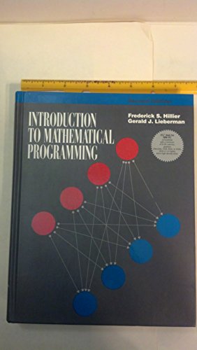 9780079118295: Introduction to Mathematical Programming