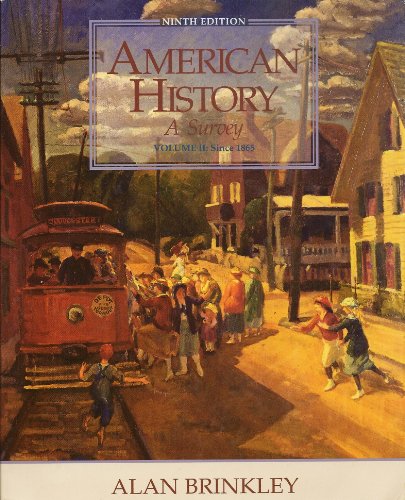 Stock image for American History Vol. 1 : A Survey for sale by Better World Books