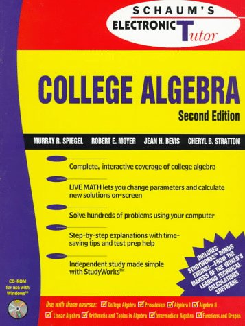 9780079136206: Schaum's Electronic Tutor College Algebra (Schaum's Outline Series)