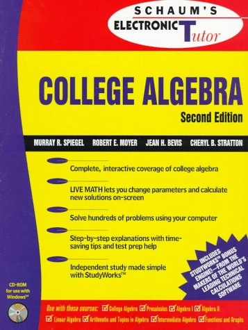 Imagen de archivo de Schaum's Outline of Theory and Problems of College Algebra a la venta por Books Unplugged