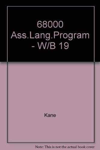 9780079310620: 68000 Ass.Lang.Program - W/B 19