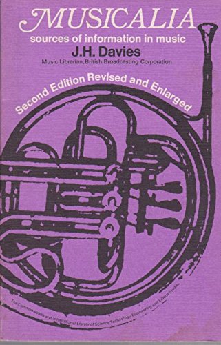 9780080063560: Musicalia: Sources of Information in Music