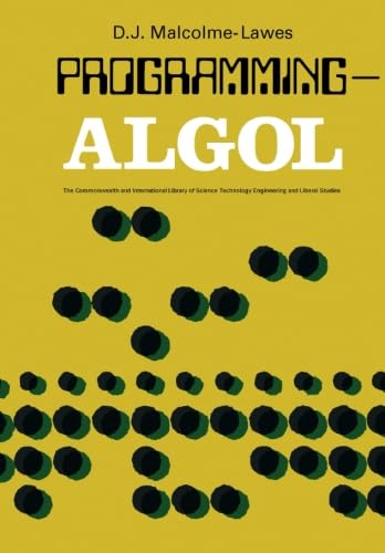 9780080063843: Programming - ALGOL