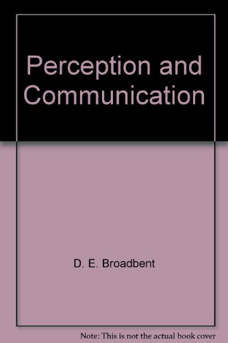 Stock image for Perception and Communication for sale by Better World Books