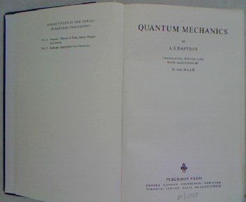 Stock image for Quantum Mechanics for sale by HPB-Red