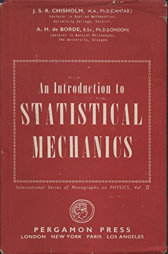 Imagen de archivo de AN INTRODUCTION TO STATISTICAL MECHANICS a la venta por Neil Shillington: Bookdealer/Booksearch