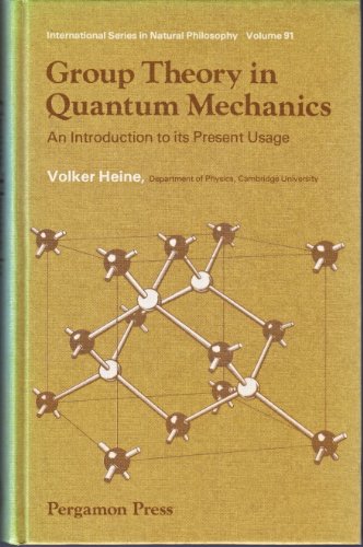 9780080092423: Group Theory in Quantum Mechanics