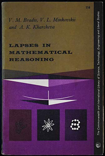 9780080099491: Lapses in Mathematical Reasoning