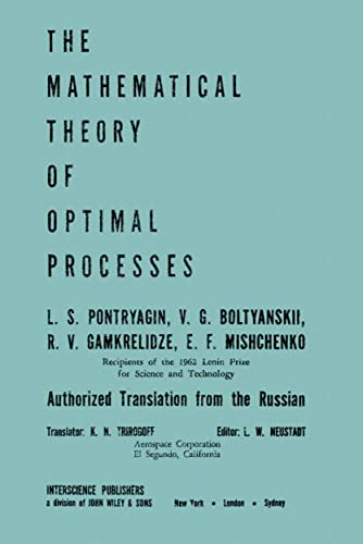 Stock image for The Mathematical Theory of Optimal Processes for sale by Mispah books