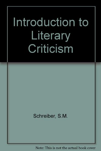 9780080112244: Introduction to Literary Criticism