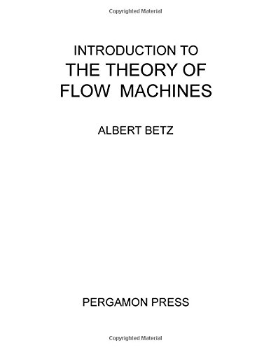 9780080114330: Introduction to the Theory of Flow Machines