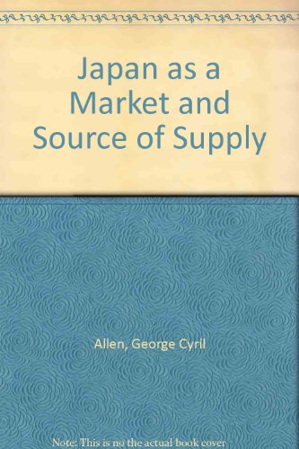 9780080122342: Japan As a Market and Source of Supply