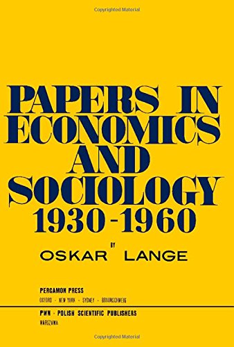 9780080123523: Papers in Economics and Sociology