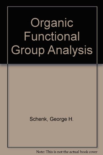 9780080126265: Organic Functional Group Analysis