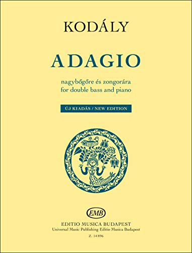 Beispielbild fr Adagio for double bass and piano New Edition zum Verkauf von WorldofBooks