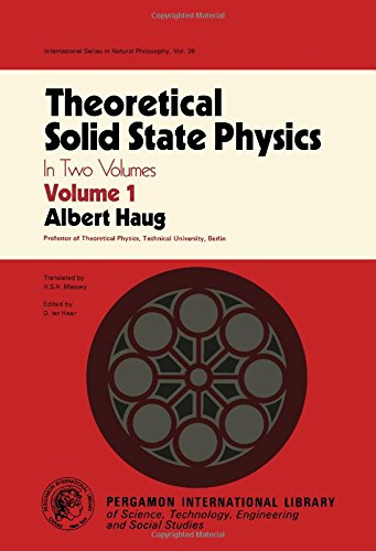 Beispielbild fr Theoretical Solid State Physics in Two Volumes (Volume One Only) zum Verkauf von Liberty Book Shop