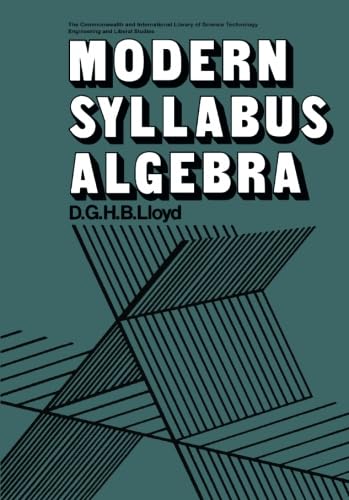 Stock image for Modern Syllabus Algebra. for sale by Plurabelle Books Ltd