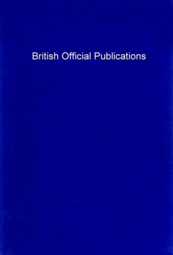 Beispielbild fr British Official Publications zum Verkauf von Shore Books