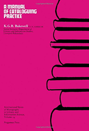 9780080166971: A manual of cataloguing practice, (International series of monographs in library and information science, v. 14)