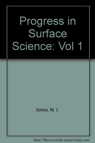 Progress in Surface Science, Volume 1, Part 3 (Progress in surface science)