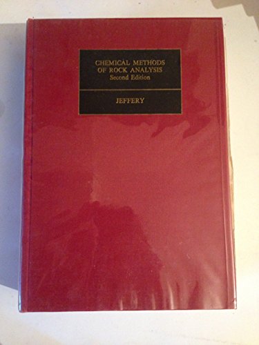 Beispielbild fr Chemical Methods of Rock Analysis (Monographs in Analysis Chemistry) zum Verkauf von WorldofBooks