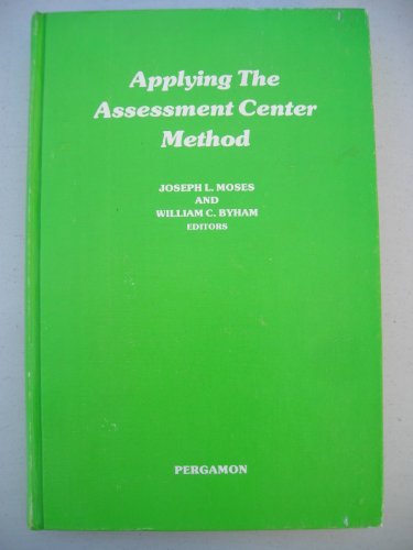 Imagen de archivo de Applying the Assessment Center Method a la venta por Better World Books