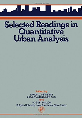 Stock image for Selected Readings in Quantitative Urban Analysis for sale by George Cross Books