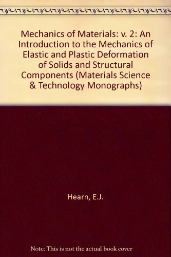 Beispielbild fr Mechanics of Materials: v. 2: An Introduction to the Mechanics of Elastic and Plastic Deformation of Solids and Structural Components (Materials Science & Technology Monographs) zum Verkauf von WorldofBooks