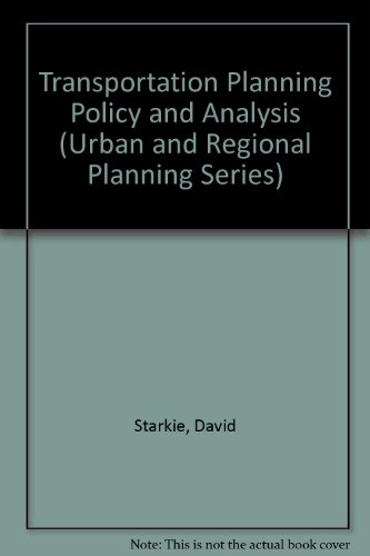 9780080209081: Transportation Planning Policy and Analysis (Urban and Regional Planning Series)