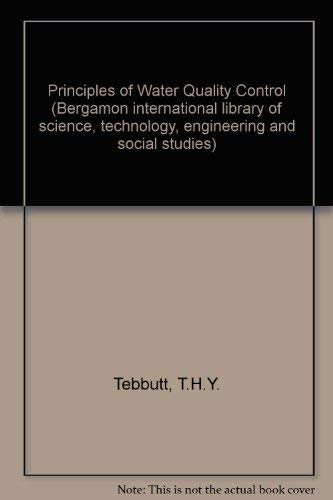 9780080212975: Principles of Water Quality Control