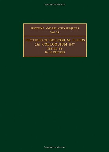 Imagen de archivo de Protides of the Biological Fluids: Colloquium 25 a la venta por Plum Books