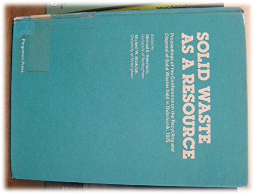 Imagen de archivo de Solid Waste As a Resource a la venta por dsmbooks