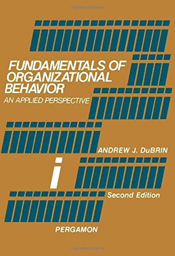 9780080222523: Fundamentals of Organizational Behaviour: An Applied Perspective