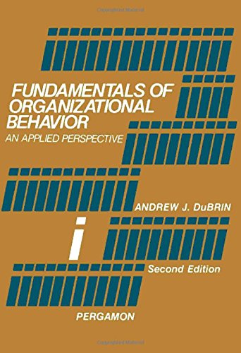 Stock image for Fundamentals of Organizational Behavior : An Applied Perspective for sale by Better World Books Ltd
