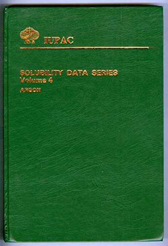 9780080223537: Argon (Solubility data series)