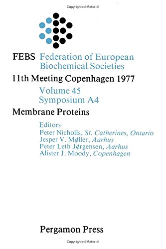 Stock image for Membrane proteins (Proceedings of the 11th FEBS meeting ; v. [4]) for sale by Mispah books