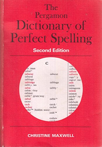 Beispielbild fr Pergamon Dictionary of Perfect Spelling zum Verkauf von WorldofBooks