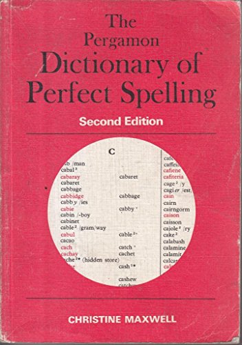 Stock image for The Pergamon Dictionary of Perfect Spelling for sale by WorldofBooks