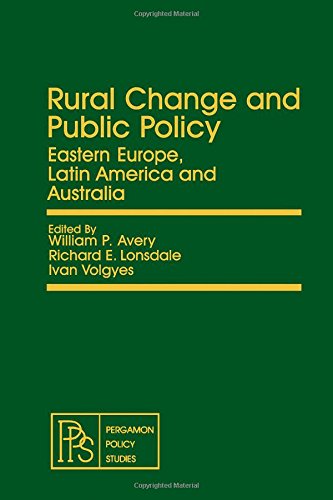 Imagen de archivo de Rural Change and Public Policy : Eastern Europe, Latin America and Australia (Policy Studies) a la venta por Daedalus Books