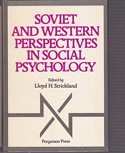 Beispielbild fr Soviet and western perspectives in social psychology zum Verkauf von Wonder Book