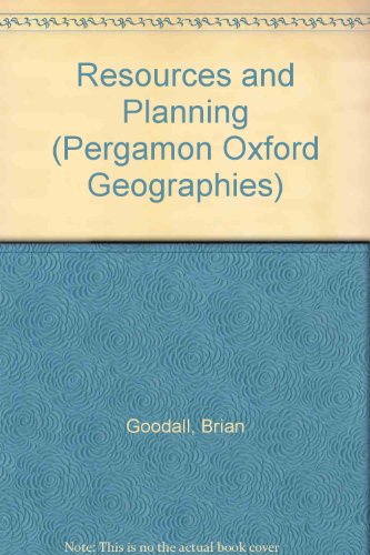 9780080237114: Resources and Planning (Pergamon Oxford Geographies S.)