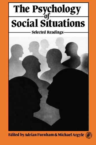 Beispielbild fr The Psychology of Social Situations: Selected Readings zum Verkauf von WorldofBooks