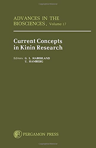 Beispielbild fr Current Concepts in Kinin Research . zum Verkauf von Doss-Haus Books