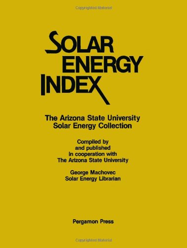 Stock image for Solar energy index for sale by Mispah books