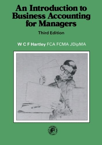 Imagen de archivo de An Introduction to Business Accounting for Managers a la venta por Revaluation Books