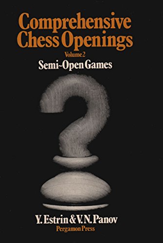 9780080241104: Comprehensive Chess Openings: v. 2 (Pergamon Russian Chess S.)