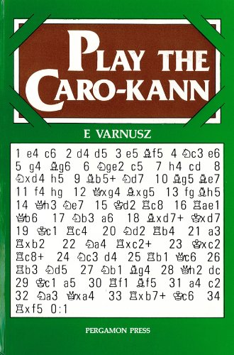 9780080241302: Play the Caro-Kann (Pergamon chess openings)