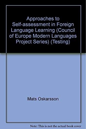 Imagen de archivo de Approaches to Self-assessment in Foreign Language Learning a la venta por Bookmans