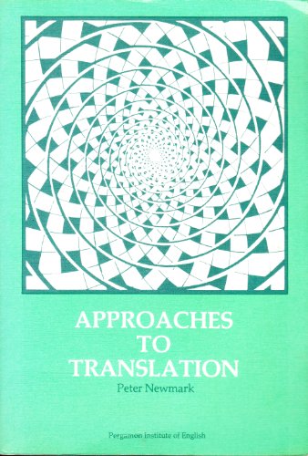 Stock image for Approaches to Translation for sale by HPB-Red